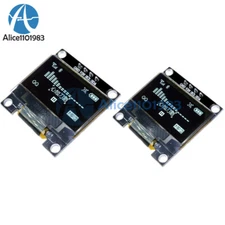 2PCS 0.96" 4 pin I2C IIC 128X64 OLED LCD Display Board Yellow Blue for Arduino