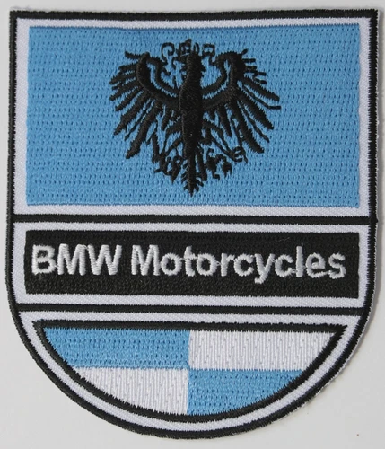 BMW Motorcycles Embroidered Iron On Patch Badge