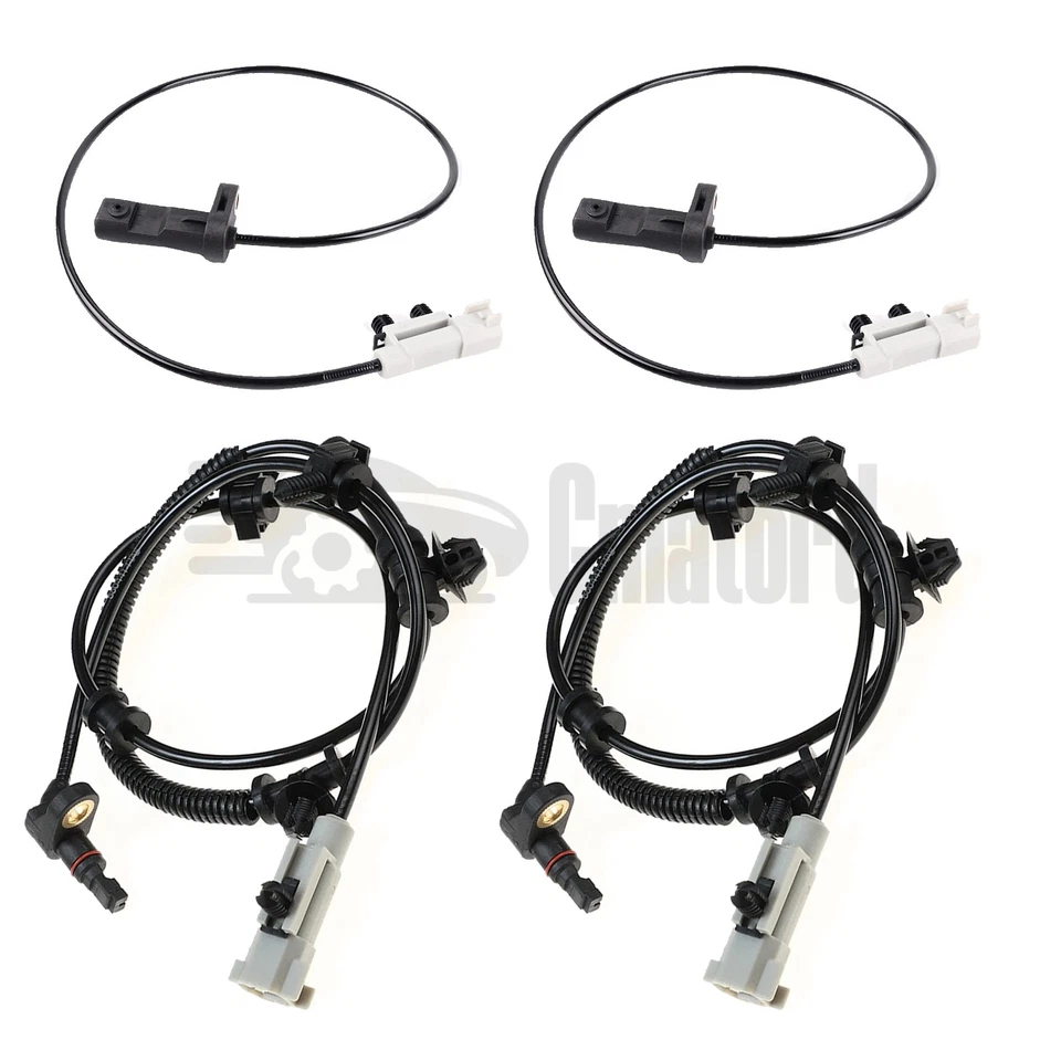 4PCS New Front & Rear ABS Speed Sensors For 06-10 Jeep Commander Grand Cherokee Foto 3 de 4