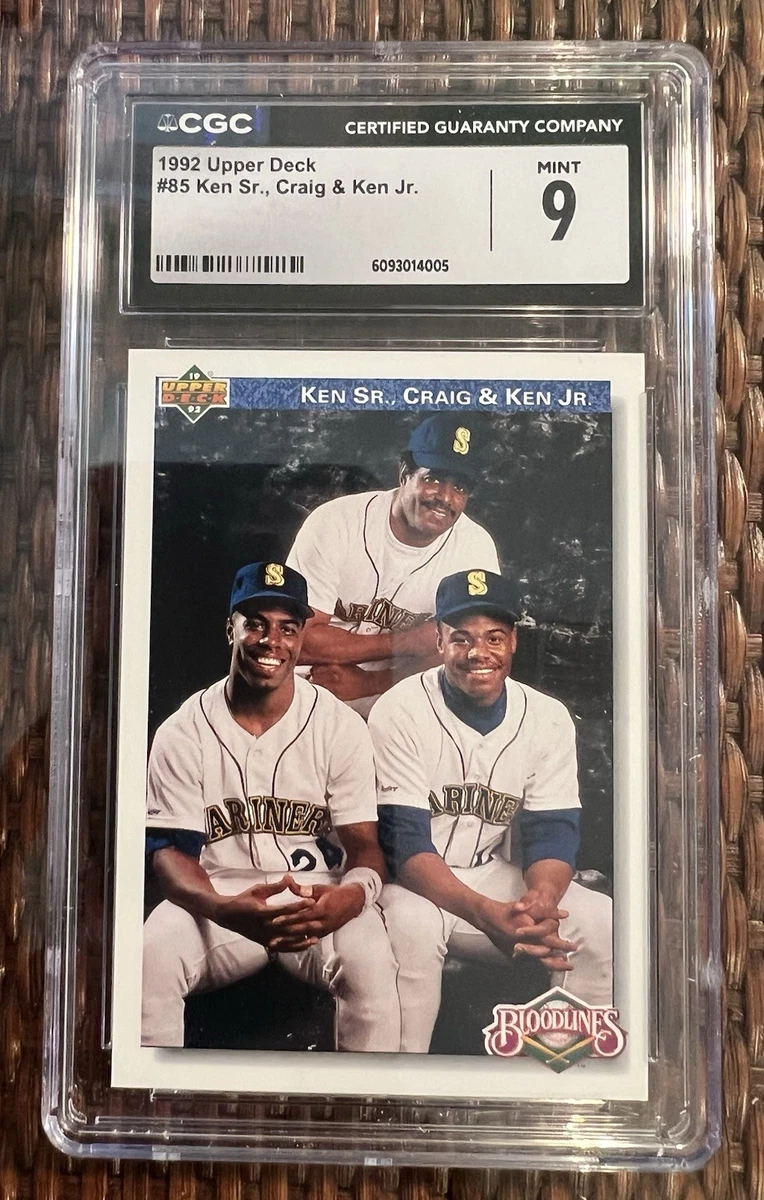 1992 Upper Deck - Craig Griffey Ken Griffey Jr Ken Griffey Sr. #85