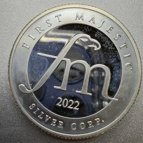 2022 First Majestic 1/2 (HALF) Troy Oz Round 0.999 Silver BU Direct from FM