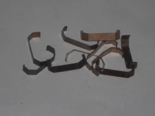 VINTAGE AURORA TJET / AFX 10 ORIGINAL CHASSIS CLAMPS MISC.NICE PARTS HO SLOT CAR