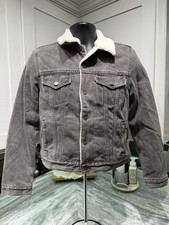 Levis Sherpa Denim Type III Sherpa Trucker Jacket NWT Size S Small Youth