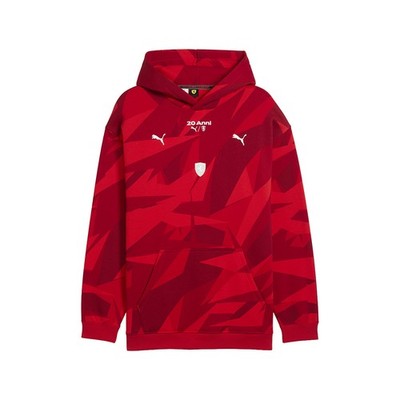 PUMA Scuderia Ferrari 20 Years Of Red Pullover Hoodie Mens Red Casual Outerwear