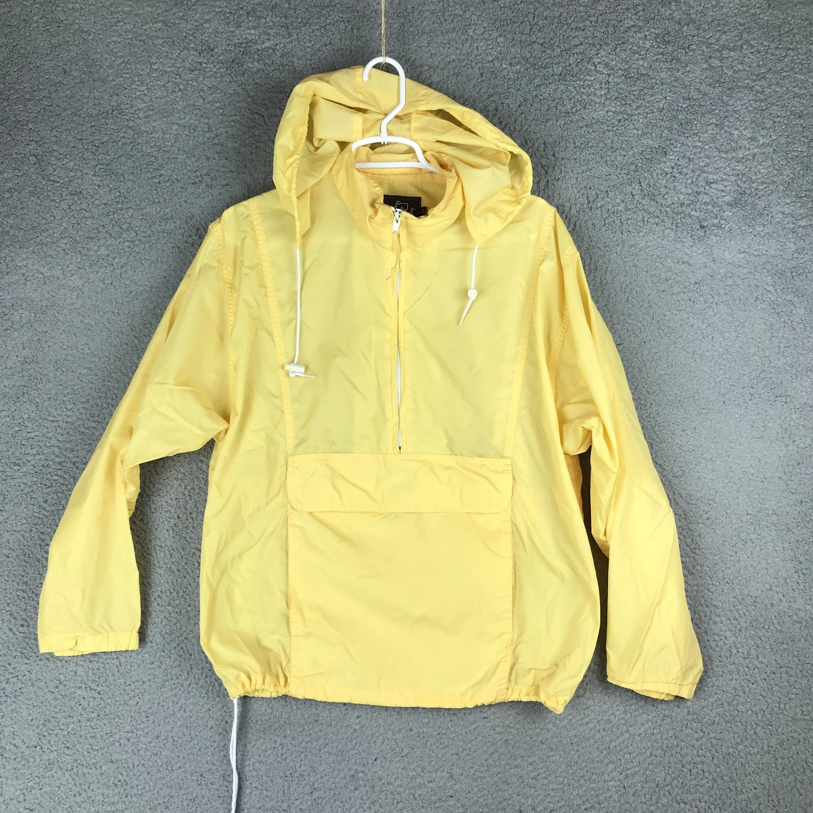 Woolrich Pullover Jacket Mens Medium Hooded Nylon Windbreaker Outdoors