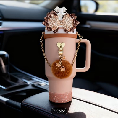 #ad 8Pcs Accessories Decor Set for Stanley Cup 40 30oz Insulated Tumbler Travel Cup $19.99