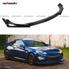 Gloss Blk Ks Style Front Bumper Lip Splitter For 13-16 Hyundai Genesis Coupe 2dr