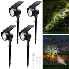 Solar Landscape Spotlights 3CCT, Dimmable Solar Spot Lights Outdoor, 30° Beam...