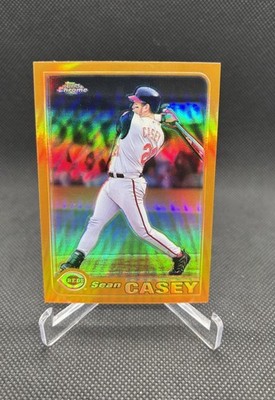 2001 Topps Chrome - Sean Casey #525 Gold Retrofractor