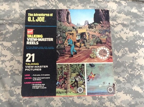 Vintage 1970s 12" G.I. Joe GAF Talking View Master Reel Set (Rare)