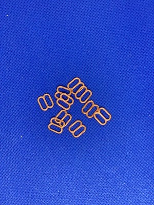 10 Stück Schieber Schieberegler Farbe rose gold BH-Träger Innendurchmesser 8 mm