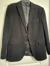 Banana Republic Tailored Fit Black Blazer 42R Single-Breasted Notch Lapel