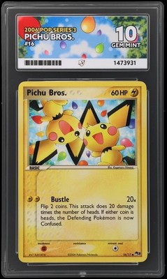 Pichu Bros. 016/017 | Pop Series 3 | Ace 10 | POP 4 | Pokemon TCG