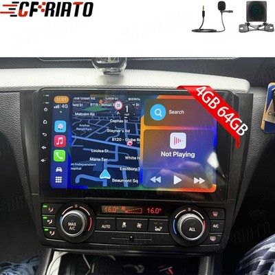 4+64GB Car Stereo Radio For BMW 1 Series E88 E82 E81 E87 Android 15 Carplay Cam