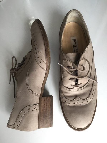 Women Paul Green Heels Beige Leather 39 #C4CJ
