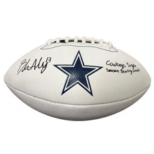 Brandon Aubrey Signed Cowboys Football w/ Cowboys Scoring Beckett W BAS COA