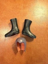 Vintage Ideal Captain Action Phantom Boots, And Cowl