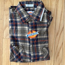 Vintage Men's Dickies Flannel Size Medium Blue Red Green Cotton