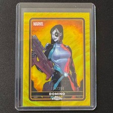 🔌IU 2025 TOPPS CHROME DEADPOOL YELLOW WAVE REFRACTOR /399 DOMINO #4