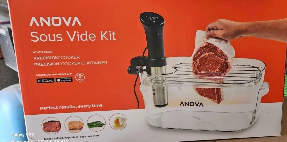 Sous Vide Precision Cooker Kit Model AN500
Opens in a new window or tab