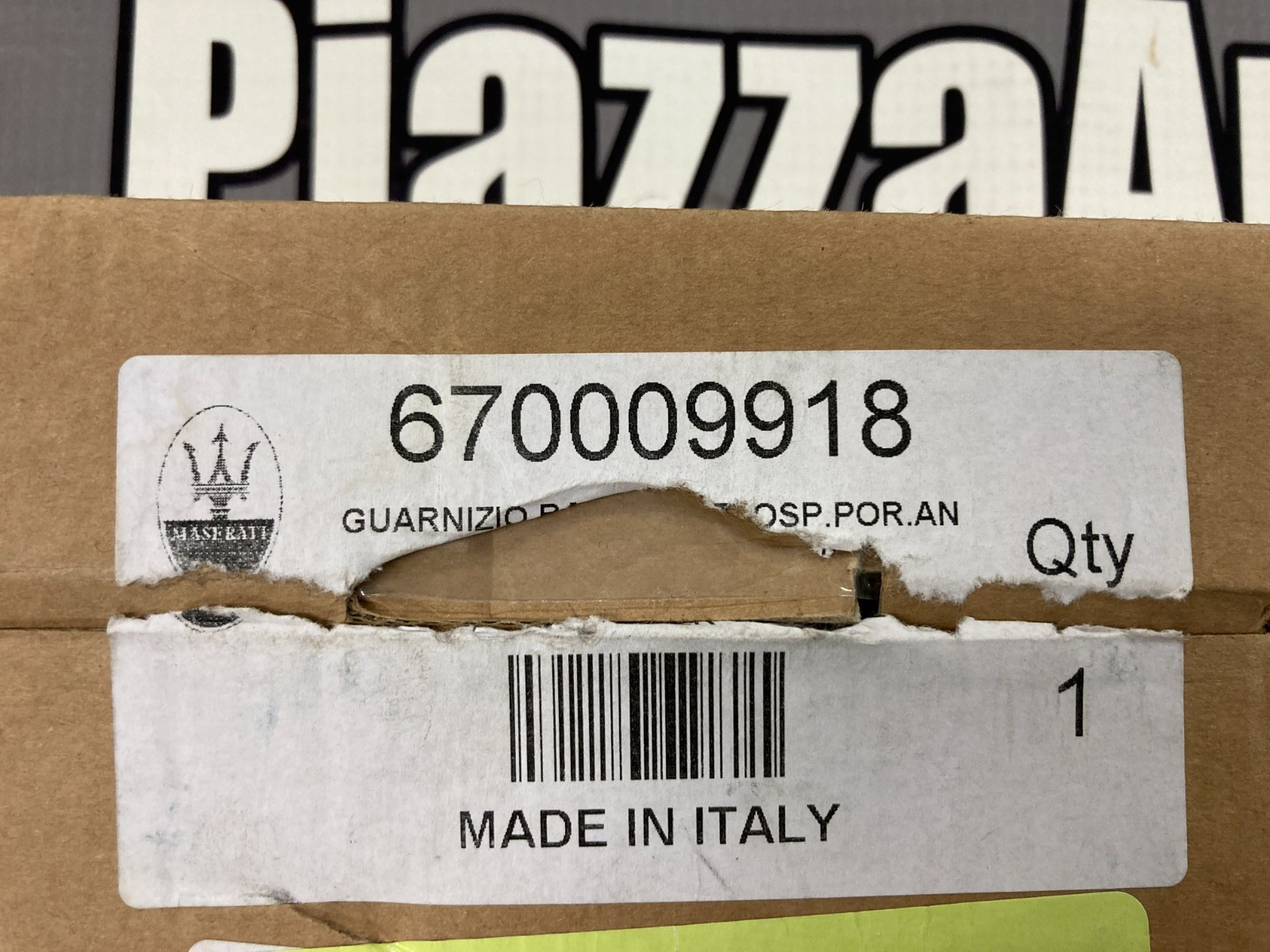 OEM Maserati Glass Scraper Gasket, Quattroporte, Ghibli, 670009918