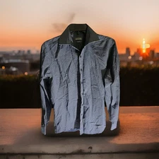 Mens Kenneth Cole Reaction Blue  Slim Fit long sleeve Shirt Size M 15 In 32-33