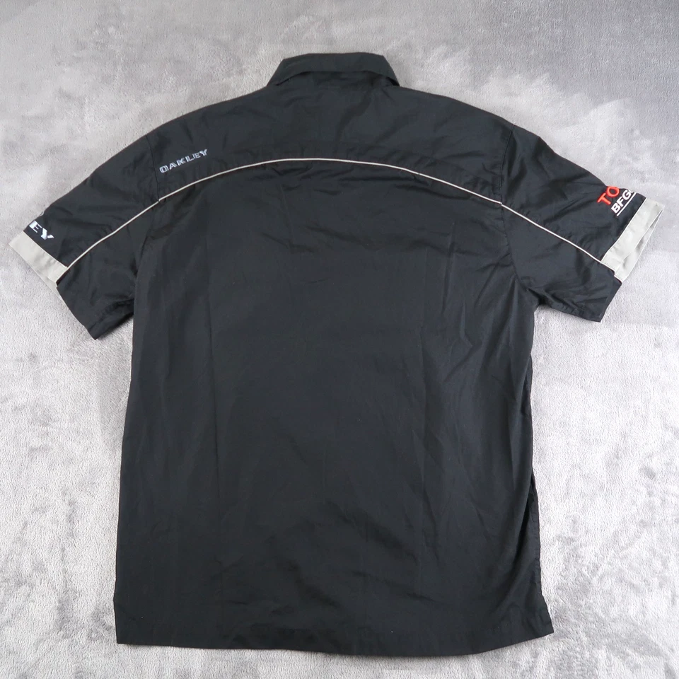 Vintage Oakley BFGoodrich Tires TFORCE Toyota Mechanics Shirt Men's Sz L Black - Image 2 of 4