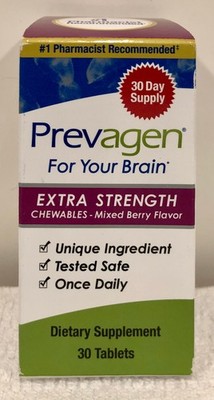 Prevagen Extra Strength 30 Berry Chewable Tablets Brain Memory 20mg Apoaequorin