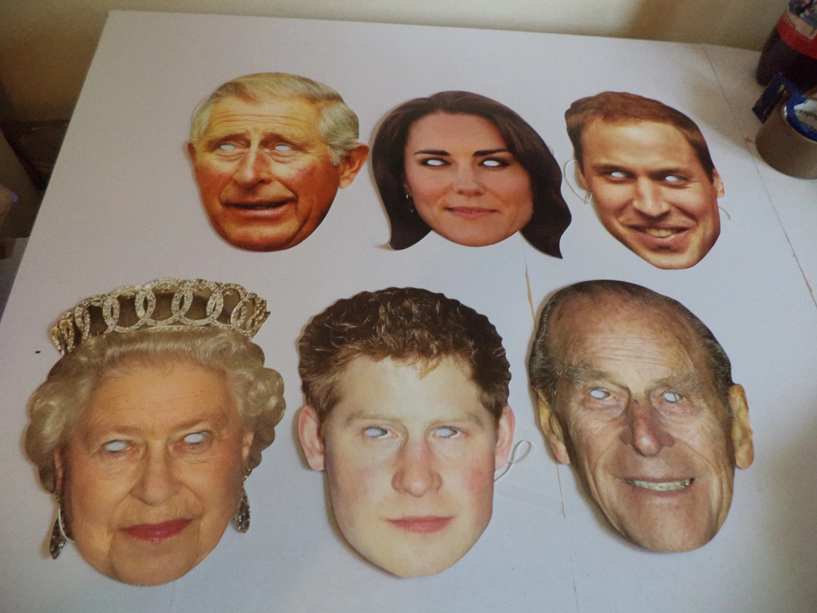6 royal family starmasks star masks cardboard face masks fancy dress royalty