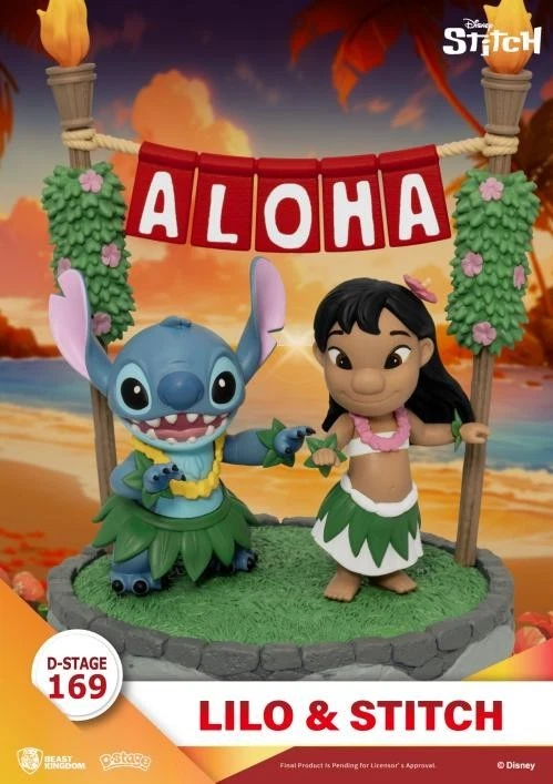 D-STAGE - FIGURINE DISNEY - LILO & STITCH - PVC DIORAMA - NEUF - Photo 3/4