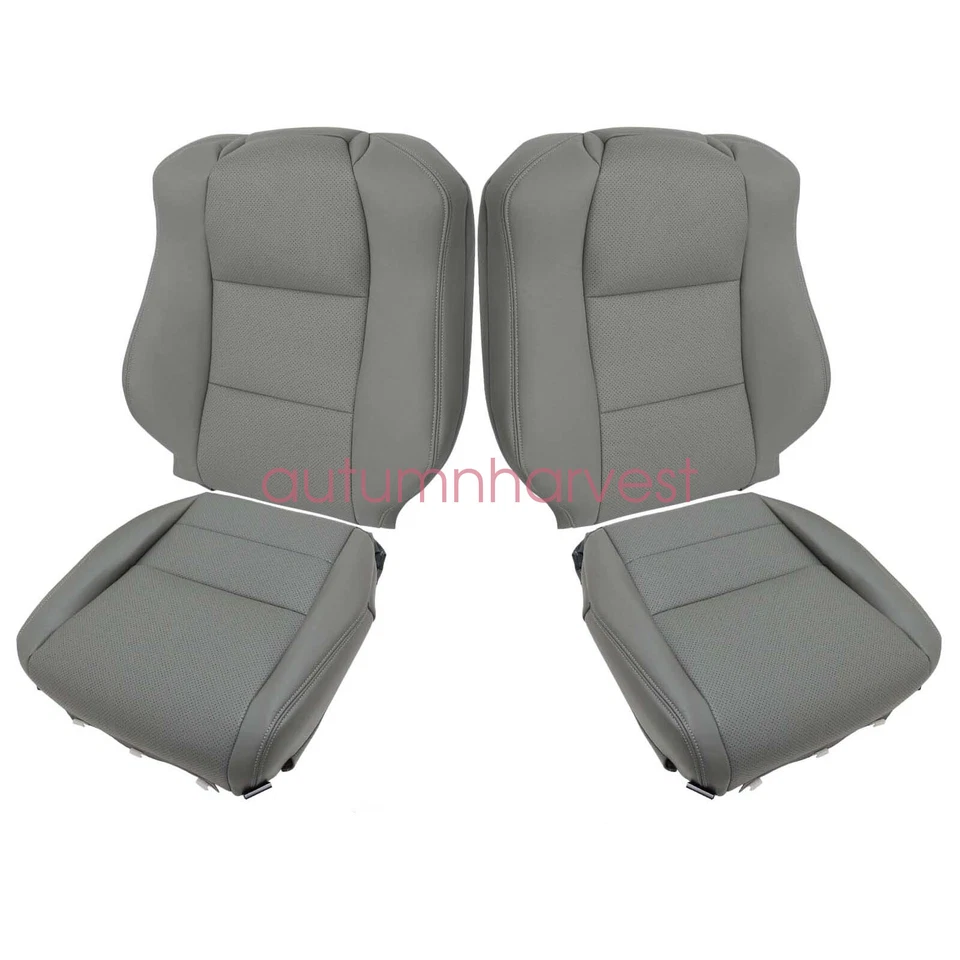 Cubierta de asiento de cuero perforado gris para conductor/pasajero Acura TL 2004-2008 nueva Foto 2 de 4
