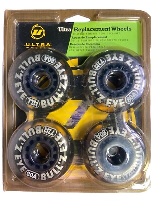 Ultra Wheels Replacement Bullseye Rollerblade Inline Skates 80A 72MM