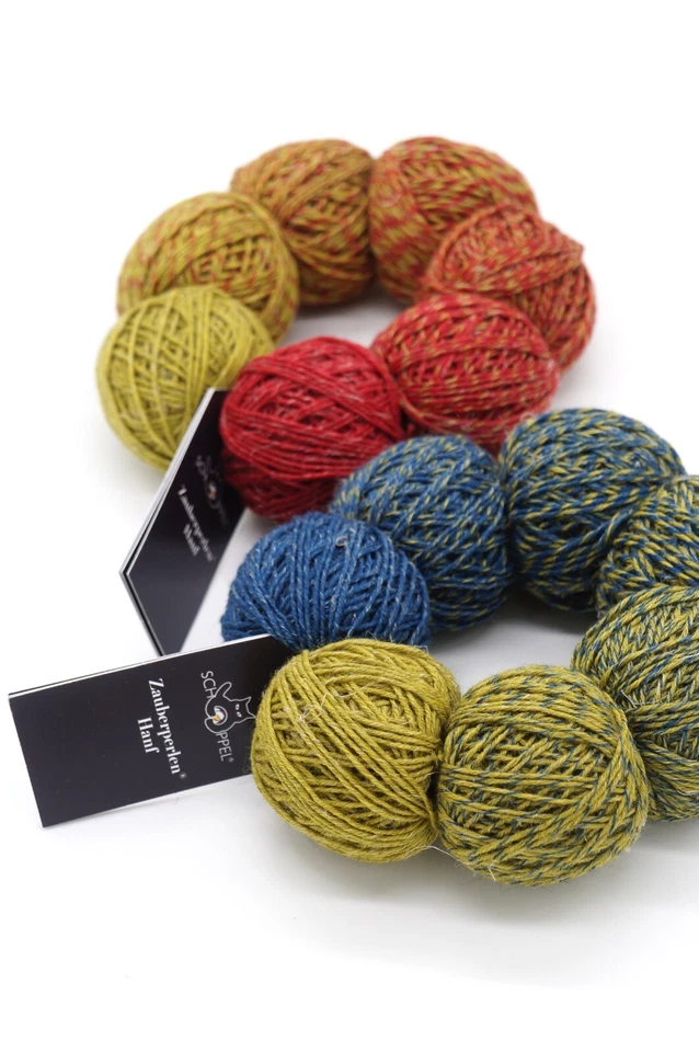 Organic merino wool and hemp knitting yarn Schoppel Wolle Zauberperlen Hanf - Image 4 of 4