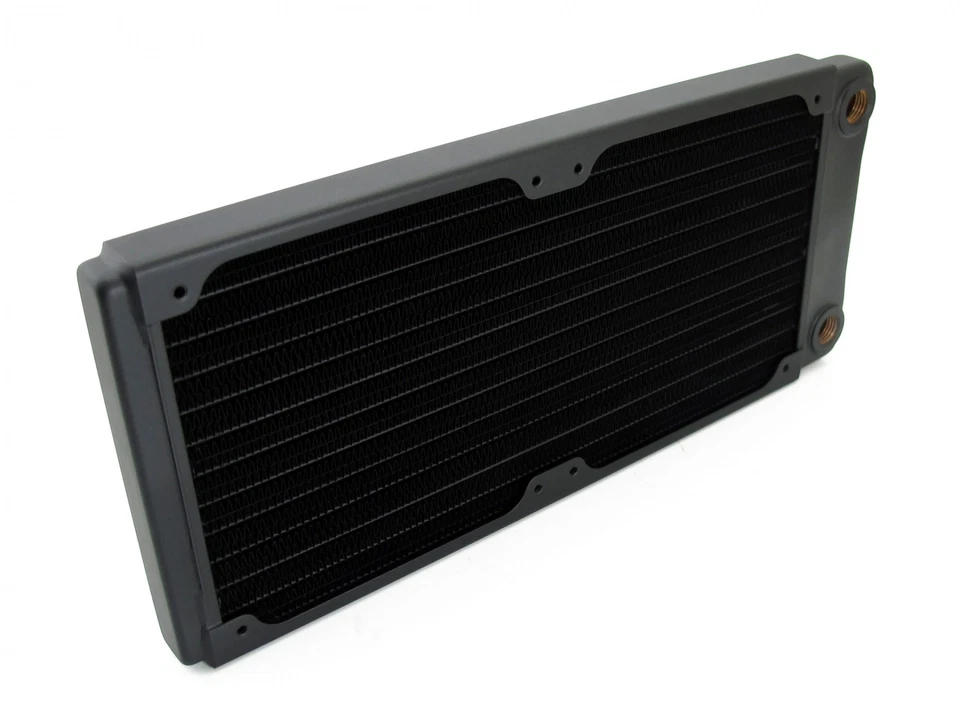 XSPC TX240 Ultra Thin Radiator, 120mm x 2, Dual Fan, Black - Image 4 of 4