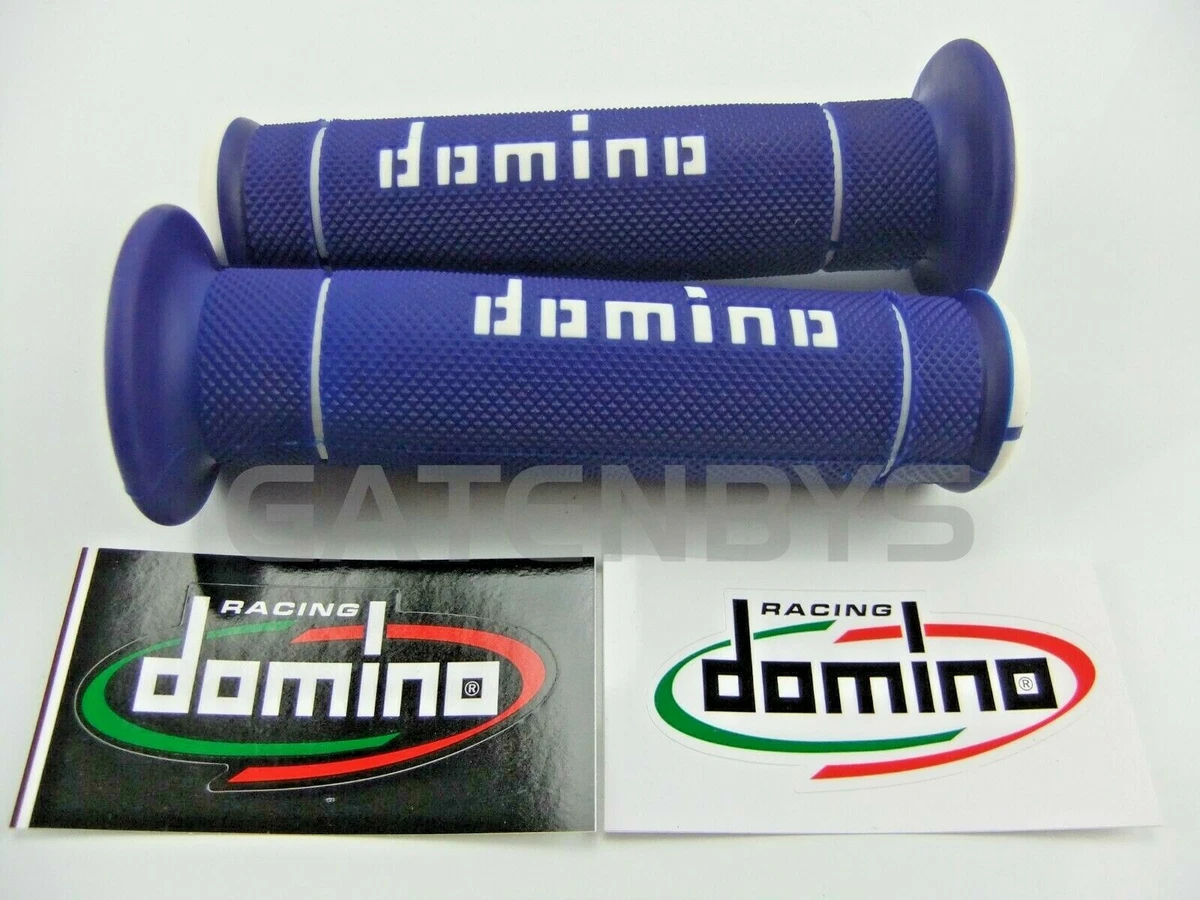 Blue handlebar grips clearance