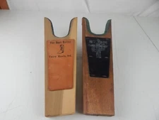 BOOT JACK scraper vintage set of 2 boot outlet Terre Haute