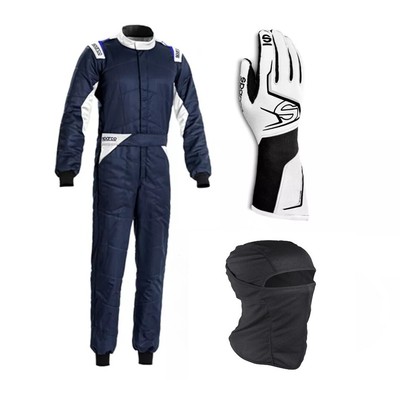 Go Karting Sparco Race suit with gloves & Balaclava Digital Printed