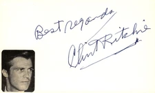 Clint Ritchie Signed Auto 3x5 Index Card Patton