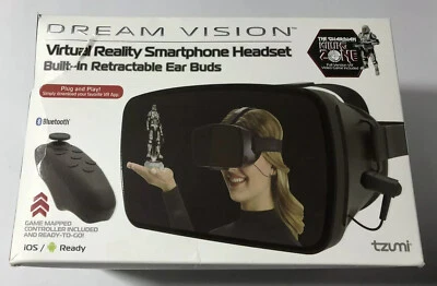 Tzumi Dream Vision Virtual Reality Gaming System Smartphone Headset New
