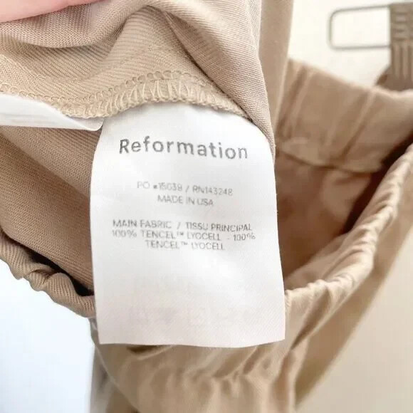 レイチェル Reformation Montana High Waist Utility Jogger Pants Tencel Khaki