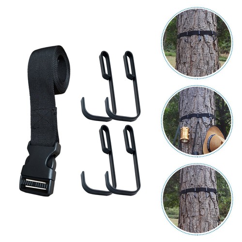 5 Pcs Tree Hook Stand with Multiple Hooks Treestand Strap Gear Hangers