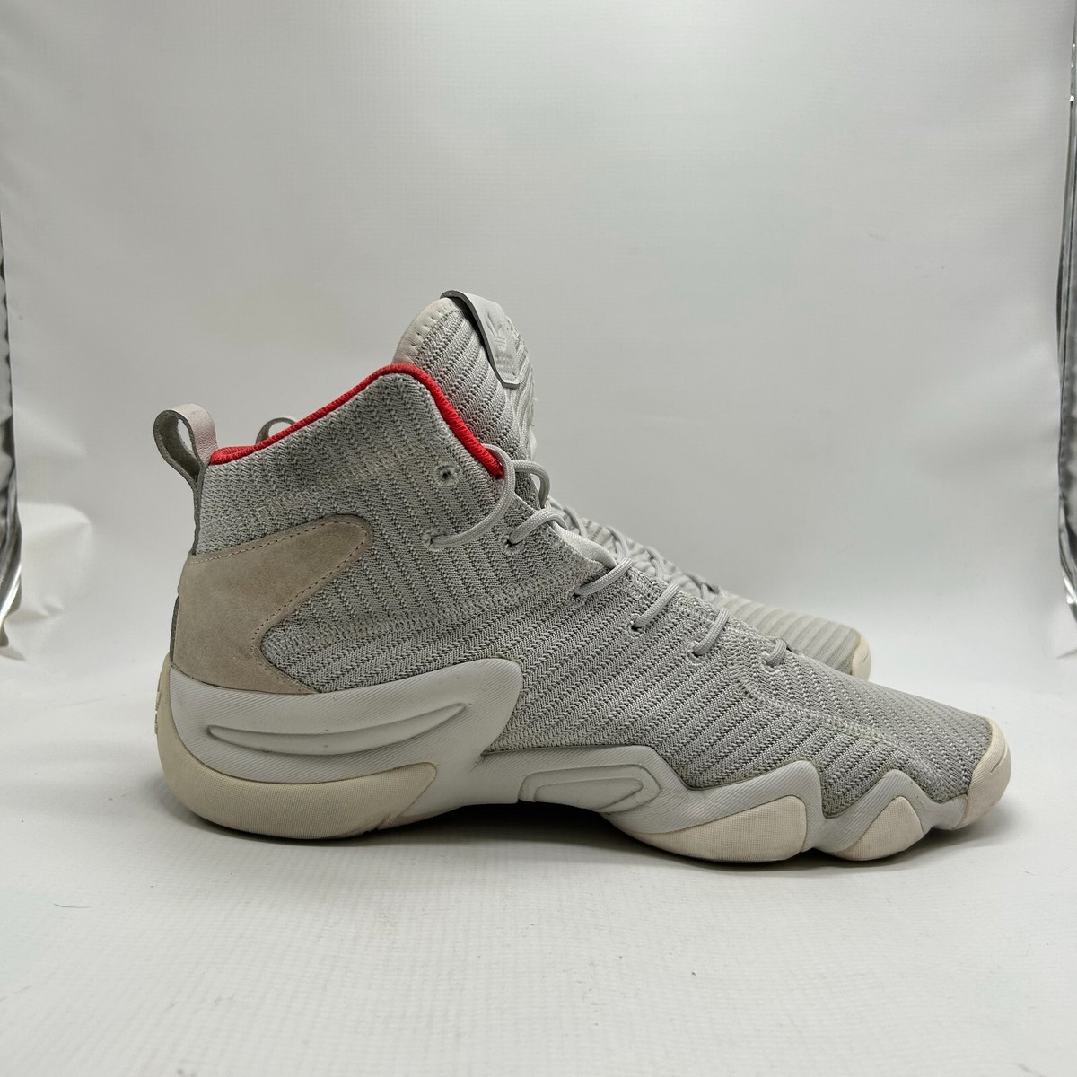 Adidas Crazy 8 Mens Size 11.5 US CQ1013 Gray Red High Top