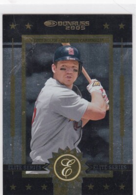 2005 Donruss #ES-22 Scott Rolen Elite Series #/1500 St. Louis Cardinals