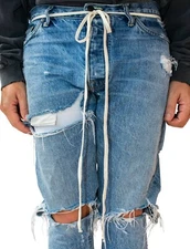 Fear of God/FOG/MNML Alternative Extended Cotton Cream Drawstring Cord (Belt) V3