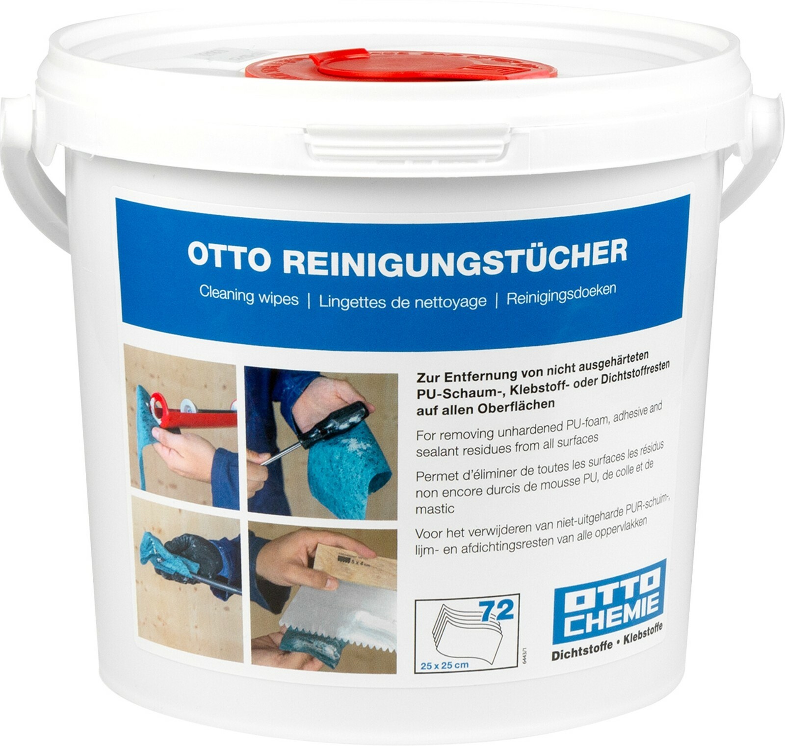 OTTO-CHEMIE Cleaning Wipes 72 Pieces 25 x 25 cm
