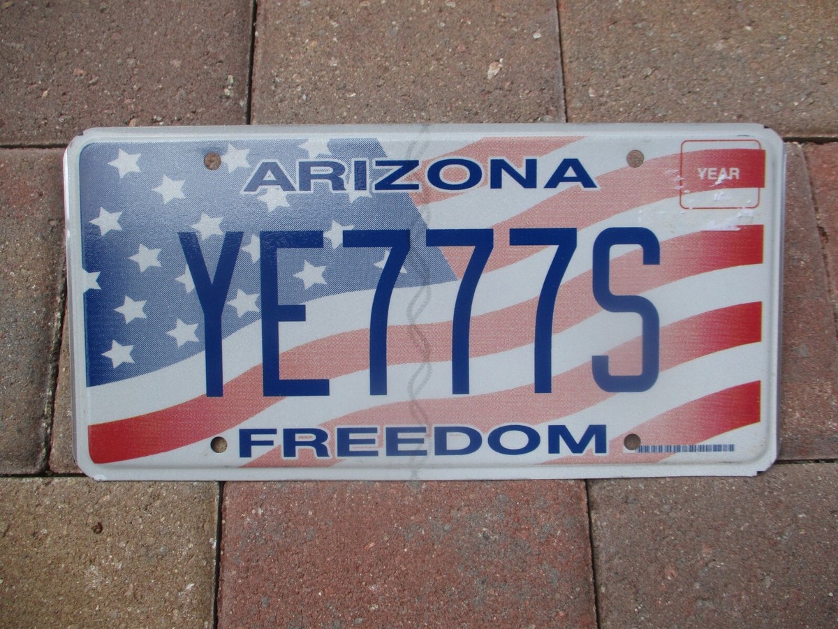 ⭐*y様 ARIZONA FREEDOM Arizona FREEDOM license plate # YE777S | eBay