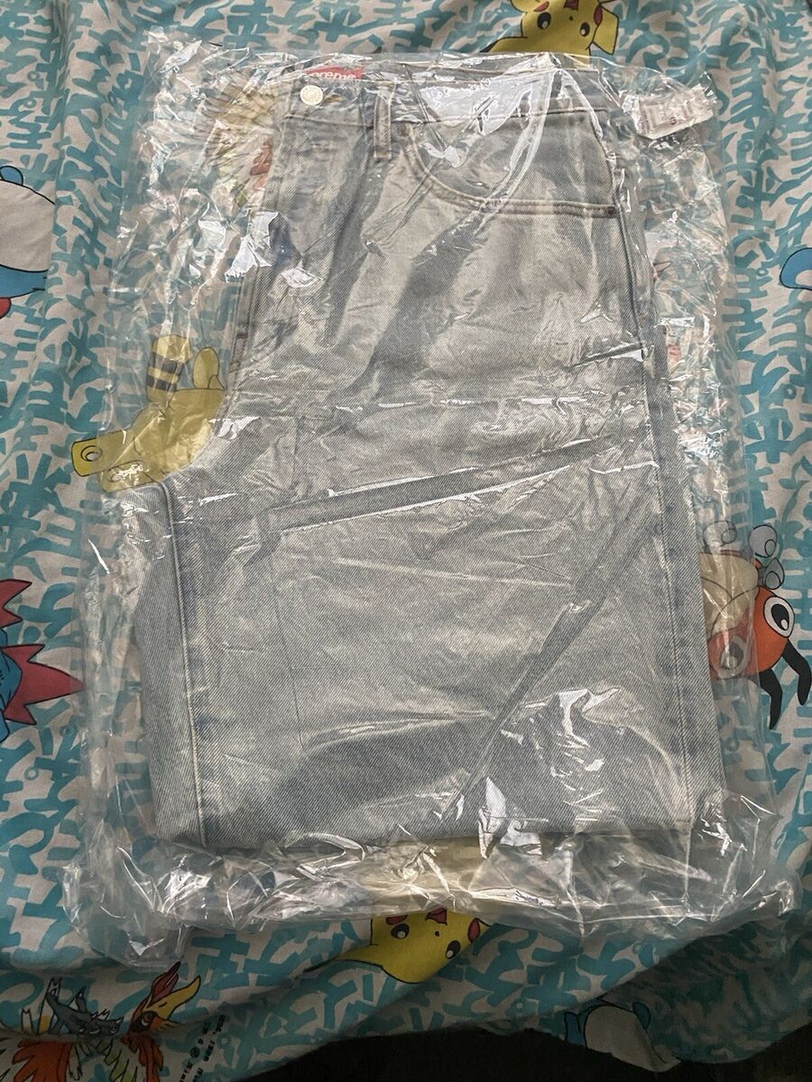 Supreme Baggy Jean Light Washed Indigo Blue Denim FW24 Supreme Baggy Jean Light Washed Indigo Blue Denim FW24