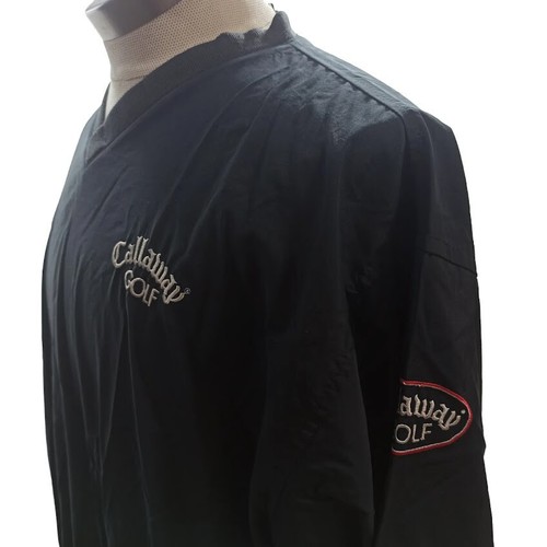 Callaway Golf LARGE 24x28" Pullover Windbreaker Pocket Starbus Black Nylon NWOT - Picture 13 of 15