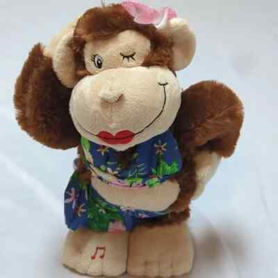 Cuddle Barn Bikini Barb ''Sexy and I know It'' Singing Vacation Monkey Plush READ