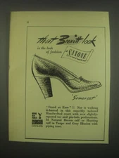 1949 Saxone Somerset Shoes Ad - That Brevitt look is the look of fashion